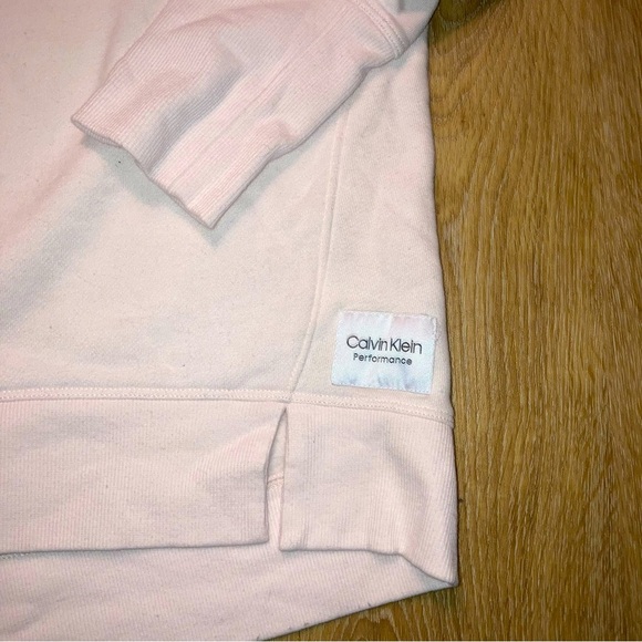 Calvin Klein Performance Womens Logo Pink Sweater Size Large | Casual Preppy - Picture 5 of 11